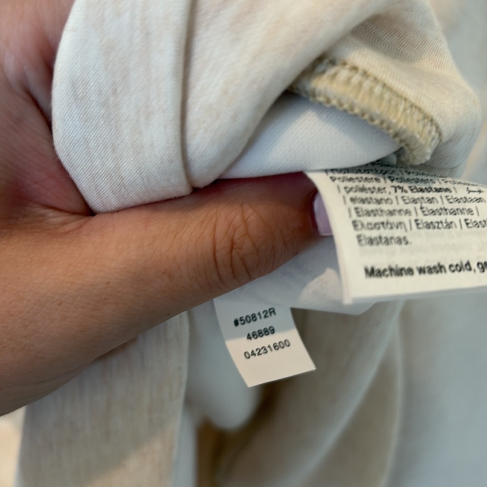 SPANX AIR ESSENTIALS Cream Wrap Blouse - Picture 6 of 7